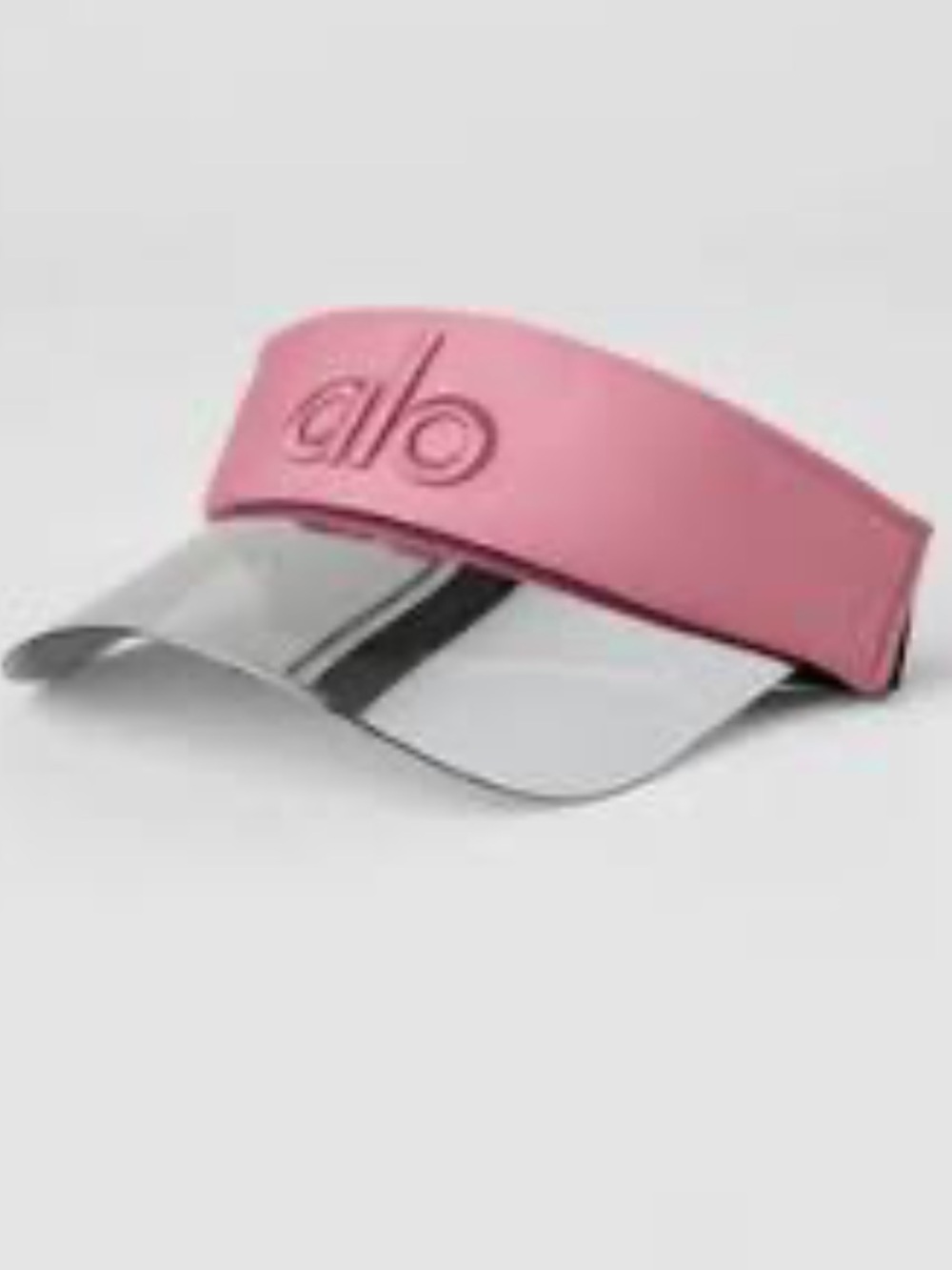 ALO Yoga light Pink wild rose Airlift Solar Visor new black brim hat cap fitness